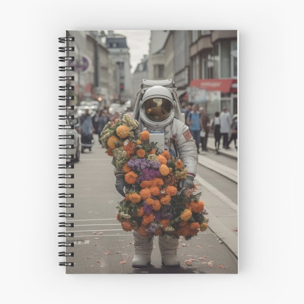 Item preview, Astronaut in the street - AI Generated Art designed and sold by VAWNCREATESAI.
