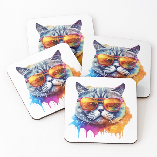 Item preview, Splash Art Dripping Paint Cat 6 designed and sold by anymalart.