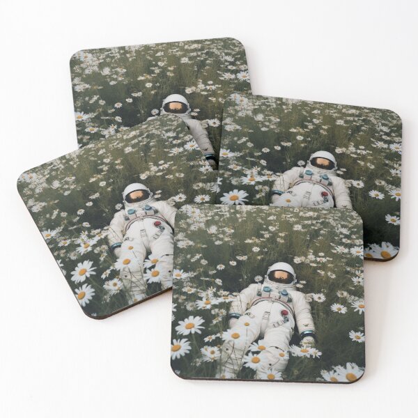 Item preview, Astronaut lying in a daisy field - AI Generated Art  designed and sold by VAWNCREATESAI.