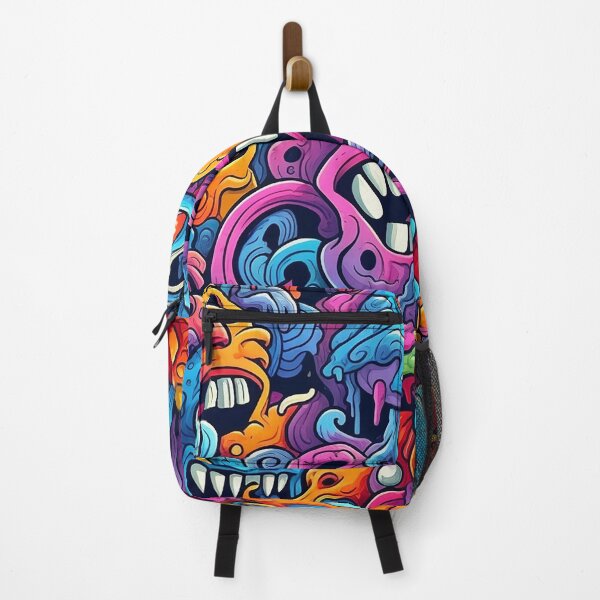 Item preview, Psychedelic Graffiti Demons Doodles designed and sold by Desfix.