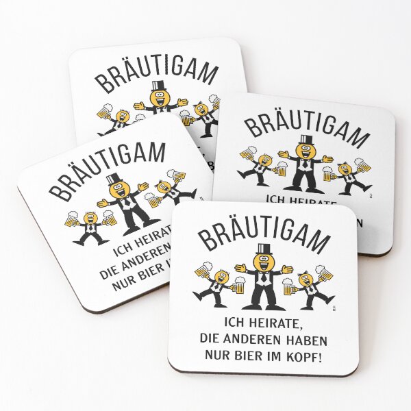 Item preview, Bridegroom (JGA / Caricature / Bier Im Kopf / 3C / Black) designed and sold by Roderix.