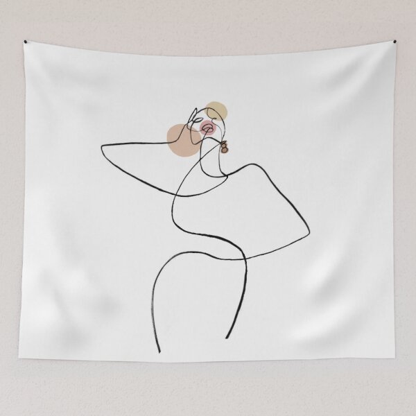 Item preview, Abstract woman sculpture with colors designed and sold by Bouanime.