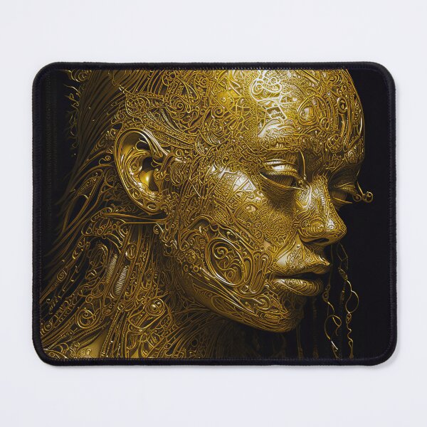 Item preview, the golden women portrait- flowers-aesthetic-cute-floral-nature-girl power, love designed and sold by Hermossa-Art.