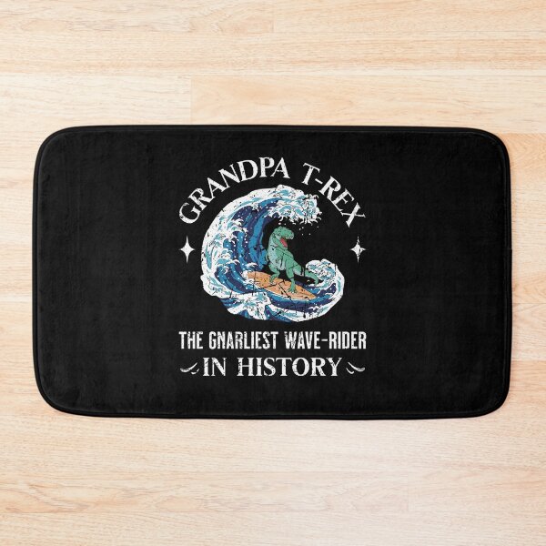 Item preview, Surfing Grandpa T-Rex the Gnarliest Wave-Rider in History designed and sold by Betsytiptoe.