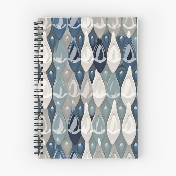 Item preview, Blue and Black Raindrop Ceramic Mosaic Pattern on Beige, Seamless and Stylish, AI Generated designed and sold by drawerwalker.