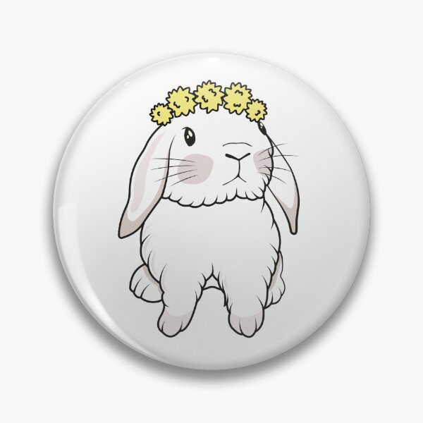 Item preview, Dandelion Flower Summer Bunny Cute Holland Lop  Pet designed and sold by ChillCozyCorner.