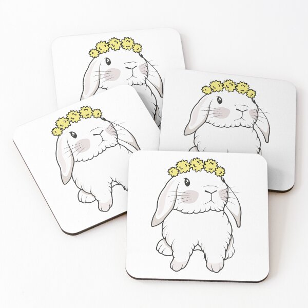 Item preview, Dandelion Flower Summer Bunny Cute Holland Lop  Pet designed and sold by ChillCozyCorner.