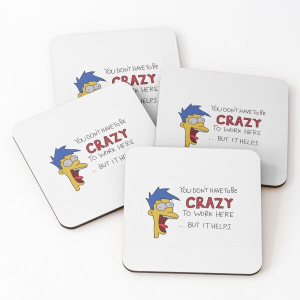 Item preview, You Don't Have to be Crazy to Work Here But It Helps Poster designed and sold by REALsaintpetty.
