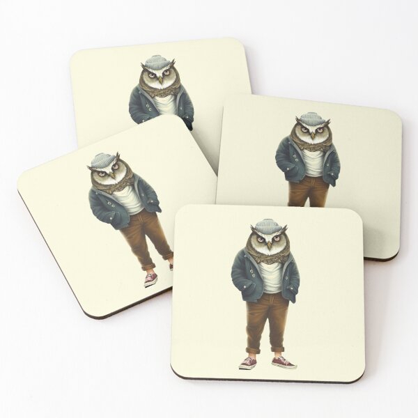 Item preview, Hipster Owl V3 designed and sold by HipsterAnimals.