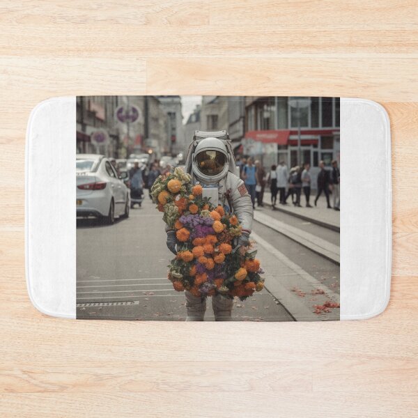 Artikelvorschau, Astronaut in the street - AI Generated Art entworfen und verkauft von VAWNCREATESAI.