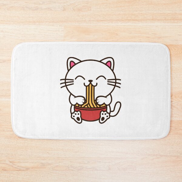 Item preview, Cat Eating Spaghetti Kawaii27 designed and sold by anhy15.