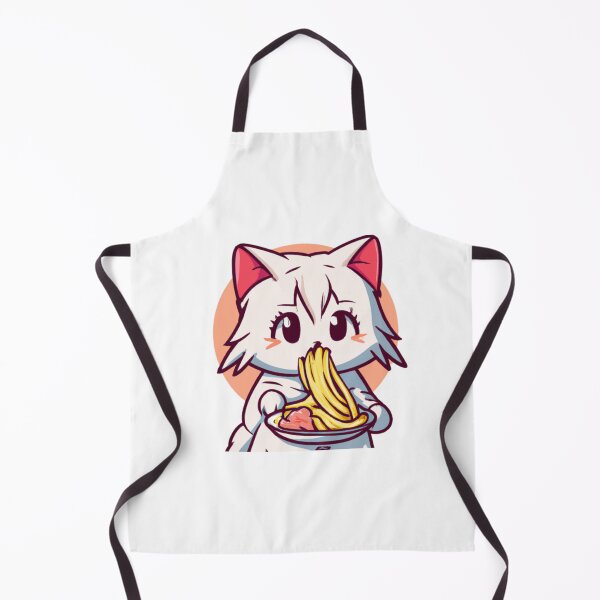 Item preview, Cat Eating Spaghetti Adorable Anime Kitten6 designed and sold by anhy15.