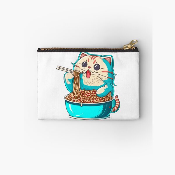 Item preview, cat eating spaghetti cartoon10 designed and sold by anhy15.