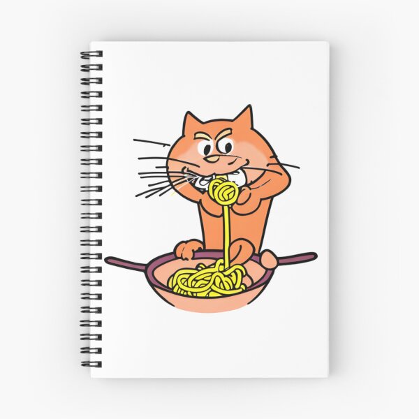 Item preview, Cat Eating Spaghetti, Cat Eating Ramen - Funny Cute Cat11 designed and sold by anhy15.