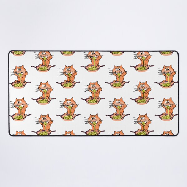 Item preview, Cat Eating Spaghetti, Cat Eating Ramen - Funny Cute Cat11 designed and sold by anhy15.