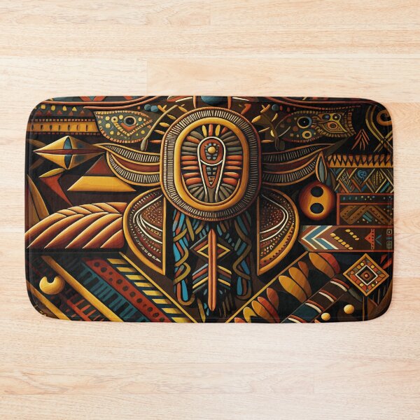Item preview, African tribal pattern in vibrant colors designed and sold by ColorDesign38.