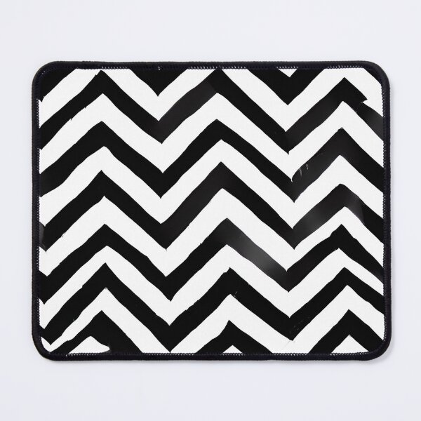 Item preview, Broken Zig Zag Stripes, Almost Perfect - Black And White Seamless Pattern designed and sold by Chubuter.