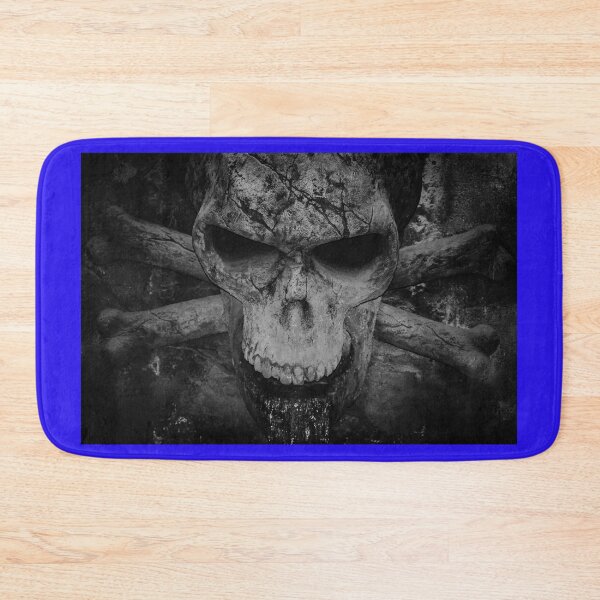 Item preview, Skull and crossbones water feature black and white designed and sold by eddiebarronshop.