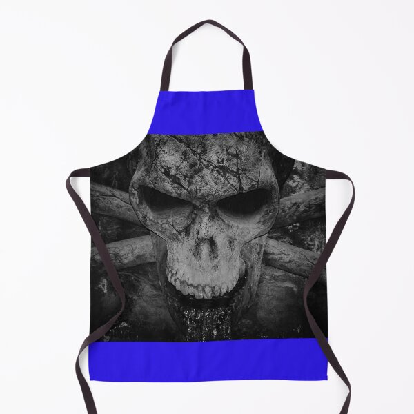Item preview, Skull and crossbones water feature black and white designed and sold by eddiebarronshop.