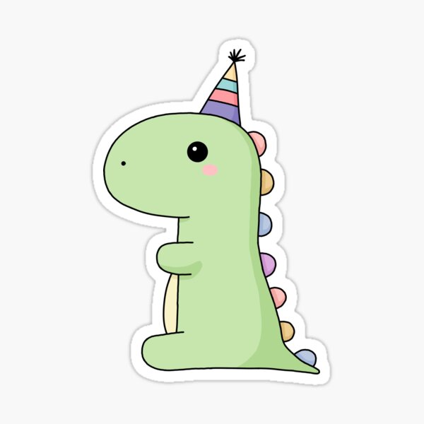 Item preview, Gronk the Party Dino designed and sold by BooTheOnionRing.