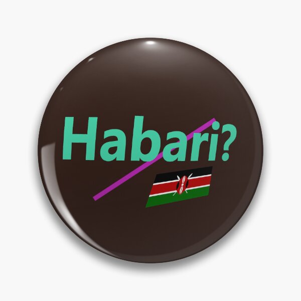Item preview, Habari (hello in Swahili) abstract design designed and sold by lobodelnoir.