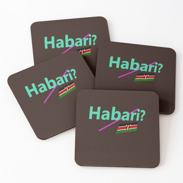 Item preview, Habari (hello in Swahili) abstract design designed and sold by lobodelnoir.