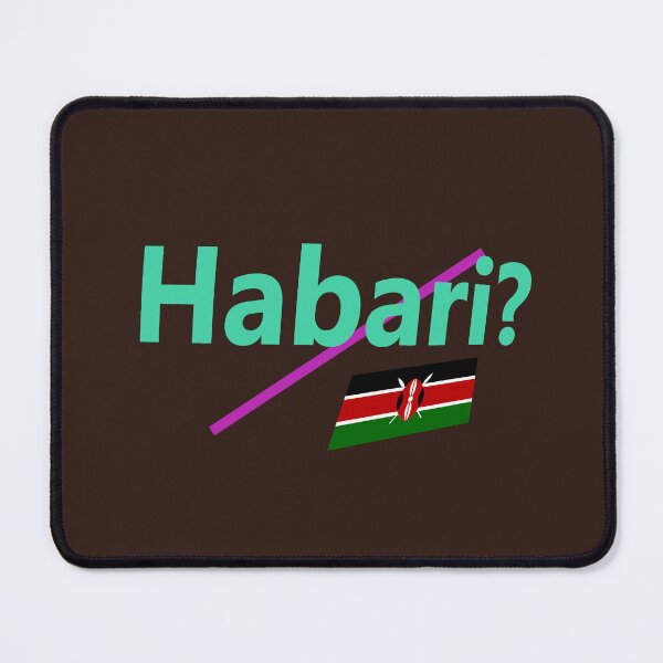 Item preview, Habari (hello in Swahili) abstract design designed and sold by lobodelnoir.