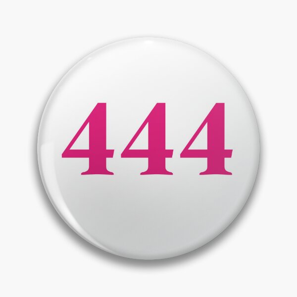 Item preview, 444 angel number hot pink color modern handwriting designed and sold by sollunadesigns.