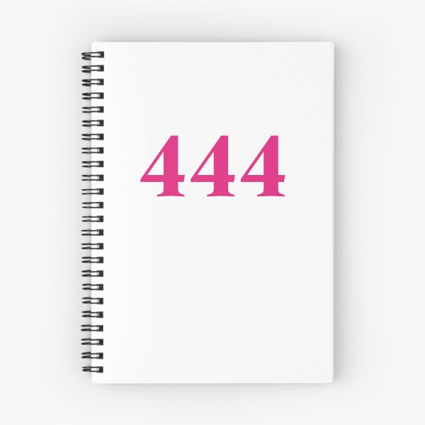 Artikelvorschau, 444 angel number hot pink color modern handwriting entworfen und verkauft von sollunadesigns.