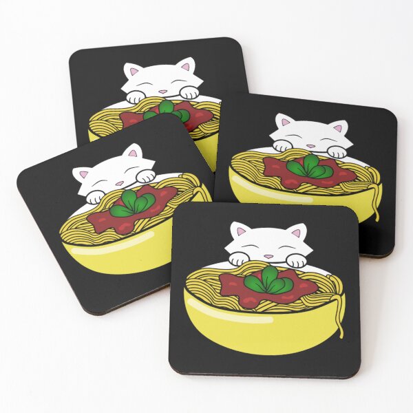 Item preview, Cat Eating Spaghetti19 designed and sold by hongoi17.