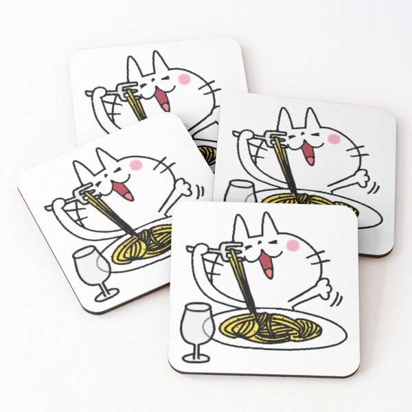 Item preview, Cute Cat Eating Spaghetti Anime Meme Portrait5 designed and sold by hongoi17.