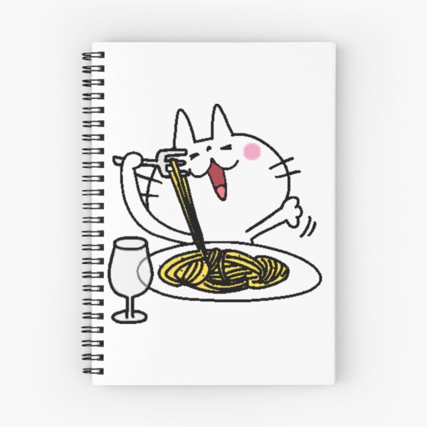 Item preview, Cute Cat Eating Spaghetti Anime Meme Portrait5 designed and sold by hongoi17.