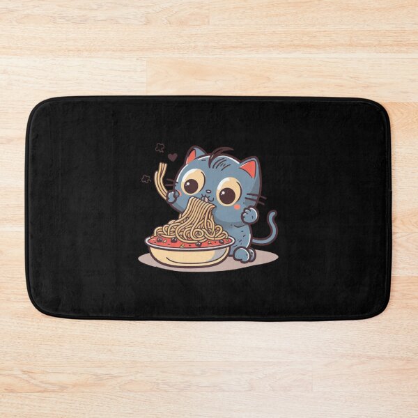 Item preview, Cute Cat Eating Spaghetti4 designed and sold by hongoi17.