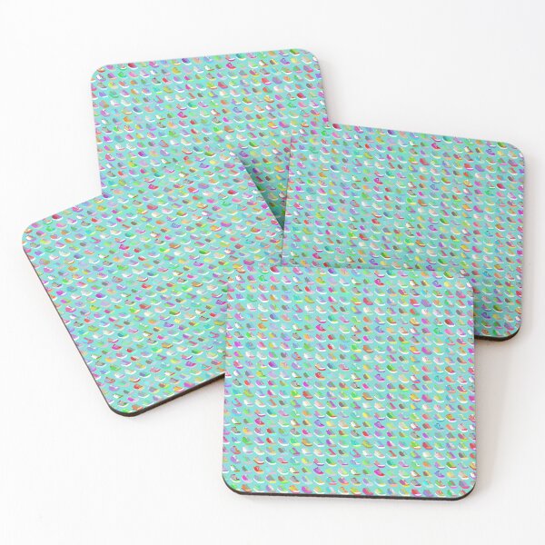 Item preview, A multitude of sneakers on robins egg blue background designed and sold by coverinlove.