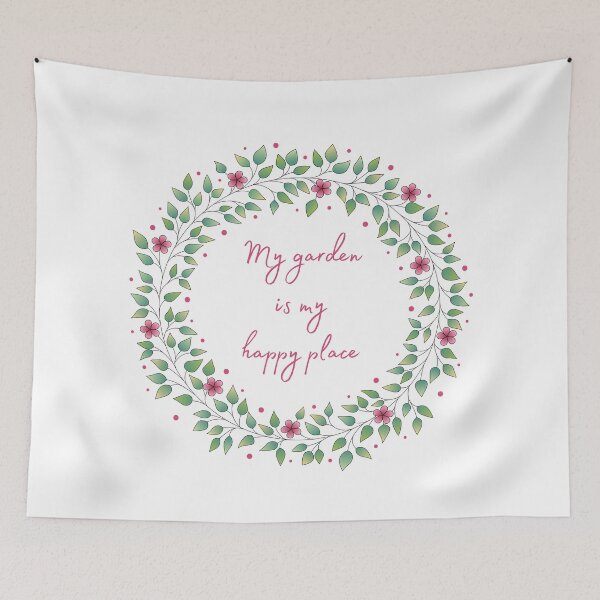 Item preview, My garden is my happy place designed and sold by Thirdsun.
