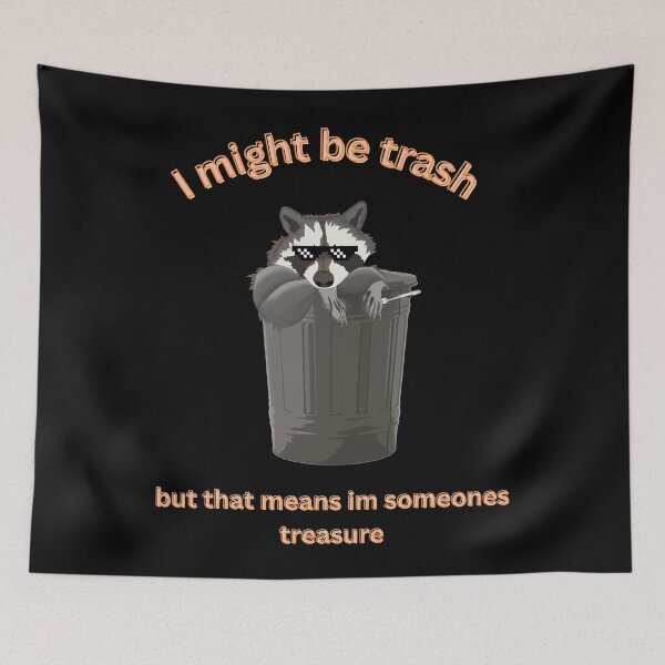 Item preview, Funny Trash can raccoon design designed and sold by ManicDesignz.