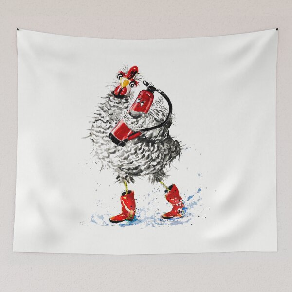 Item preview, hen fire extinguisher designed and sold by CorneliaPilz.