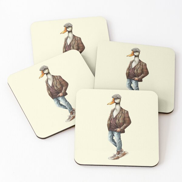 Item preview, Hipster Duck V3 designed and sold by HipsterAnimals.