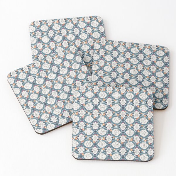 Item preview, Pattern Swatch, Blue, Orange and White No. 3 designed and sold by Starliteflower.