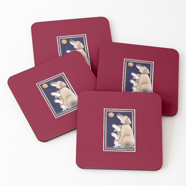 Item preview, Dog Trio Howling at the Moon. For dog lovers designed and sold by gatteria.