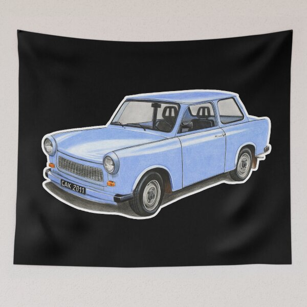 Item preview, Classic German Car (Trabant) designed and sold by SylwiaCarArt.