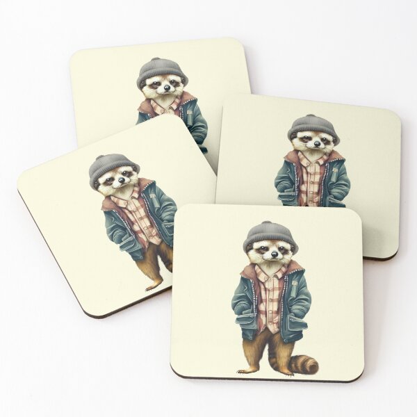 Item preview, Hipster Mapache V31 designed and sold by HipsterAnimals.