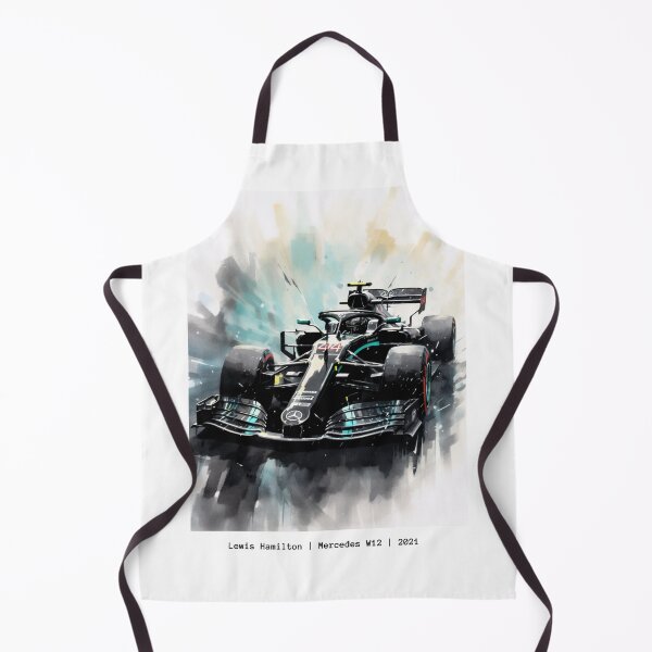 Item preview, Lewis Hamilton 2021 Mercedes W12 F1 Watercolour Painting Print designed and sold by PicTechNowArt.