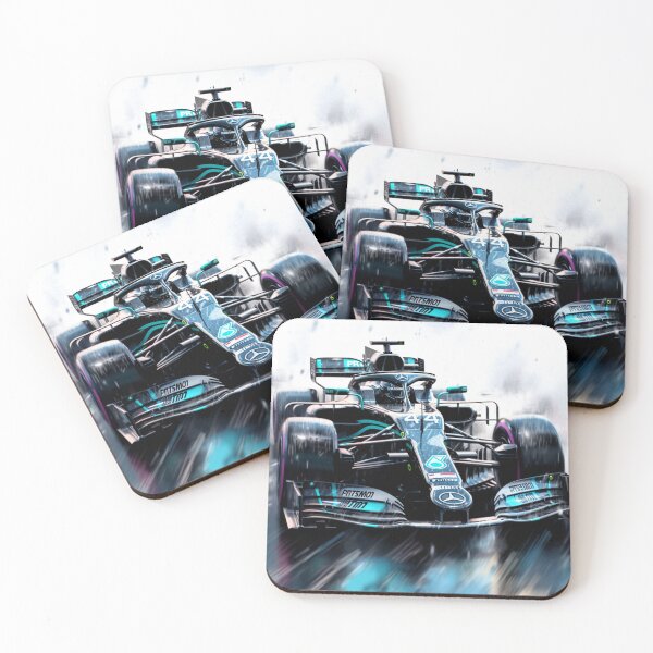 Item preview, Lewis Hamilton 2021 Mercedes W12 F1 Watercolour Painting Print designed and sold by PicTechNowArt.