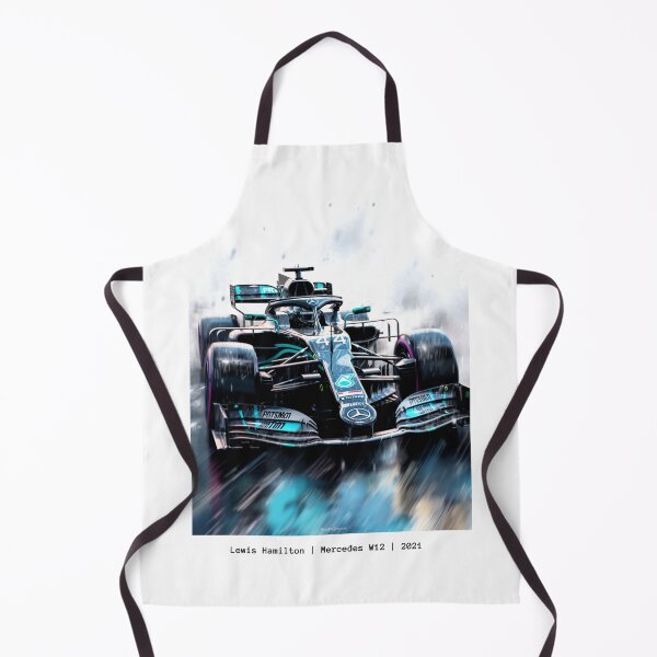 Item preview, Lewis Hamilton 2021 Mercedes W12 F1 Watercolour Painting Print designed and sold by PicTechNowArt.