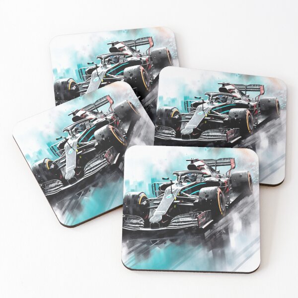 Item preview, Lewis Hamilton 2021 Mercedes W12 F1 Watercolour Painting Print designed and sold by PicTechNowArt.