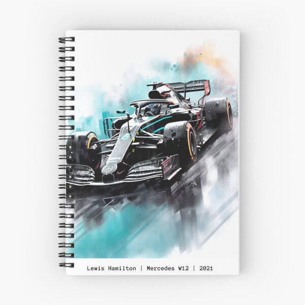 Item preview, Lewis Hamilton 2021 Mercedes W12 F1 Watercolour Painting Print designed and sold by PicTechNowArt.
