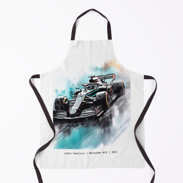 Item preview, Lewis Hamilton 2021 Mercedes W12 F1 Watercolour Painting Print designed and sold by PicTechNowArt.