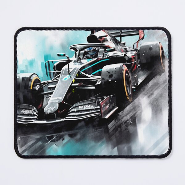 Item preview, Lewis Hamilton 2021 Mercedes W12 F1 Watercolour Painting Print designed and sold by PicTechNowArt.