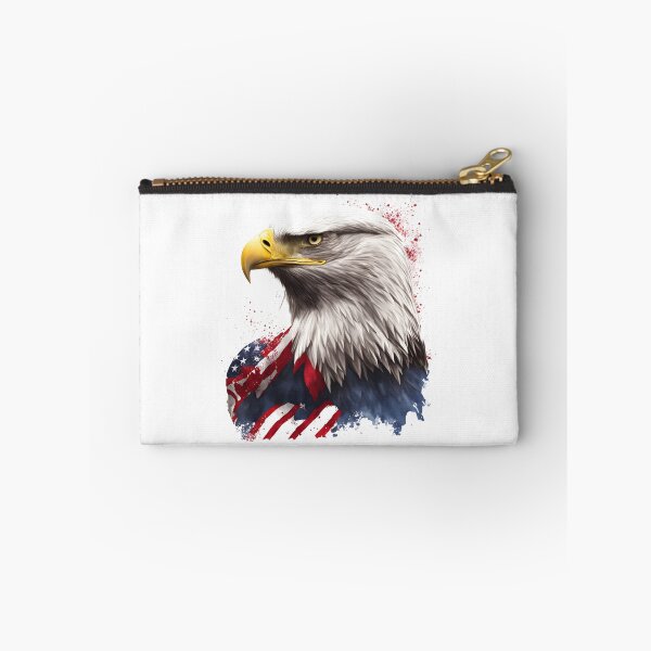 Item preview, 4th of July portrait of an eagle against the background of the flag designed and sold by jkrphoto.